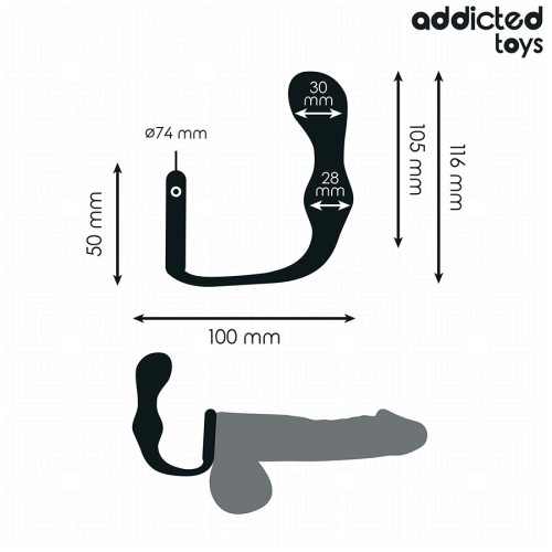 Anal Plug with Testicle Ring for Enhanced Pleasure