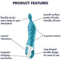 Satisfyer A-Mazing 2 G-spot Vibrator Turquoise