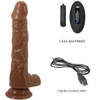 Baile Realistic Vibrator with Suction Cup and Remote - Ultimate Pleasure