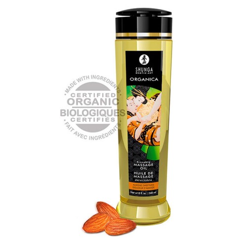 Shunga Organic Almond Massage Oil for Ultimate Sensual Experience