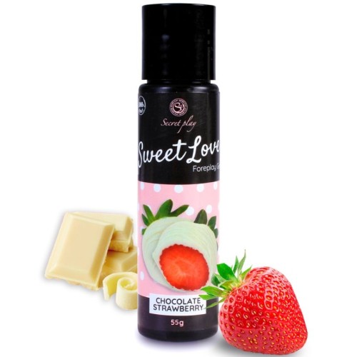 Edible Sweet Love Strawberry and White Chocolate Gel 60 Ml
