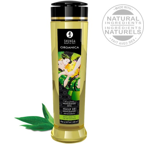 Shunga Organic Green Tea Massage Oil 240 ml