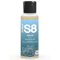 S8 Refresh Aceite de Masaje Algodón 125 ml - Serenidad en una botella