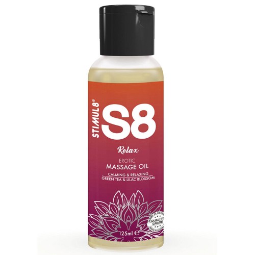 S8 Relax Green Tea Massage Oil 125 ml