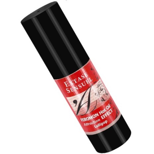 Warming Massage Oil with Pheromones Lollipop Flavor