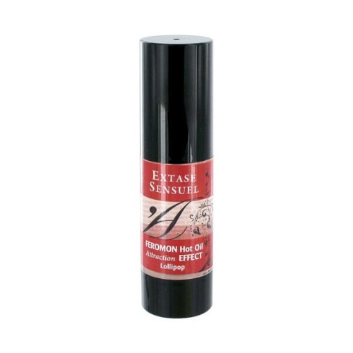 Warming Massage Oil with Pheromones Lollipop Flavor