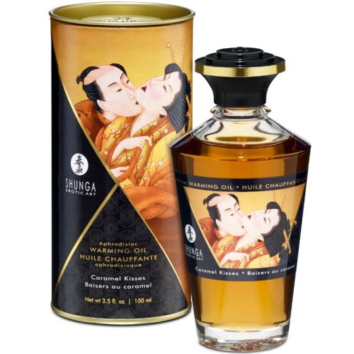 Shunga Warm Massage Oil Caramel Flavor - 100ml Intimacy