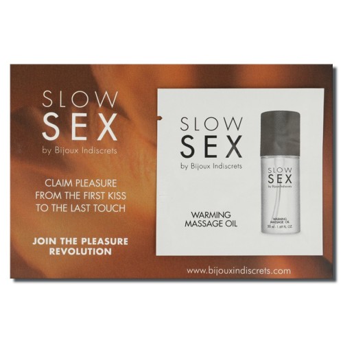 Bijoux Slow Sex Warming Massage Oil - 2ml