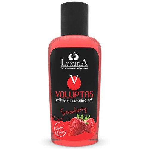 Voluptas Edible Massage Gel Strawberry - Heating Effect