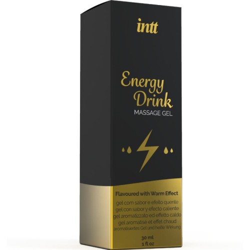 Gel De Masaje Con Sabor A Bebida Energetíca Y Efecto Calor