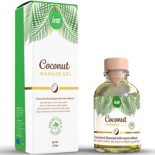 INTT Vegan Massage Gel Coconut Flavor | Warm and Kissable