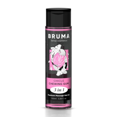 Premium Warming Massage Oil 3-in-1 - Bubblegum Flavor