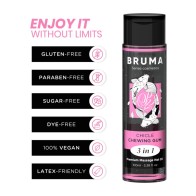 Premium Warming Massage Oil 3-in-1 - Bubblegum Flavor