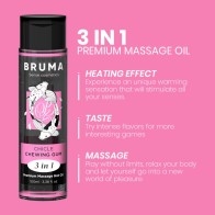 Premium Warming Massage Oil 3-in-1 - Bubblegum Flavor