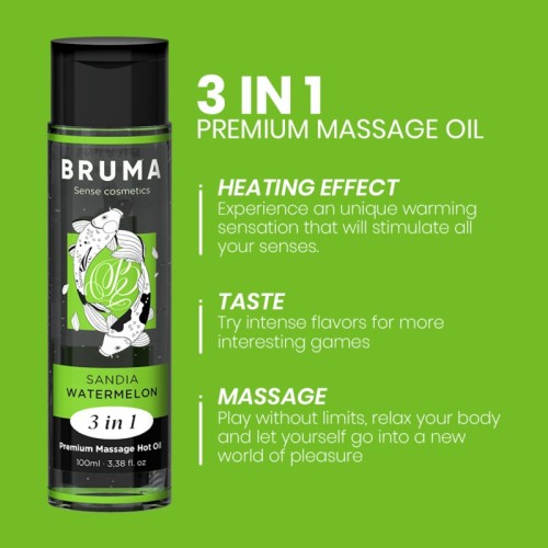 Premium Massage Oil Watermelon Flavor 3 in 1 100ml