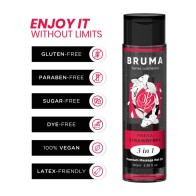 BRUMA Premium Warming Massage Oil Strawberry 3 in 1 - 100ml