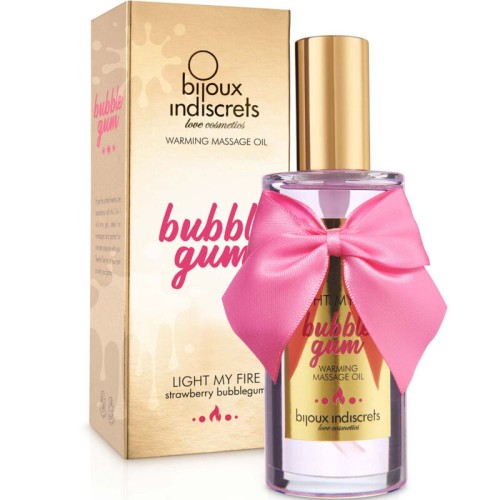 Light My Fire Warming Massage Oil Bubble Gum Flavor