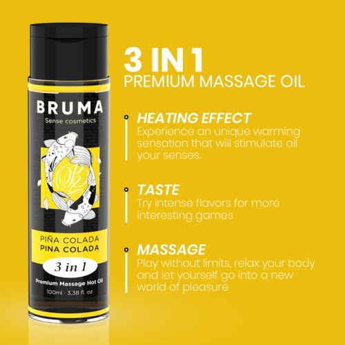 Premium Heat Effect Massage Oil Pineapple Colada | 100 ml