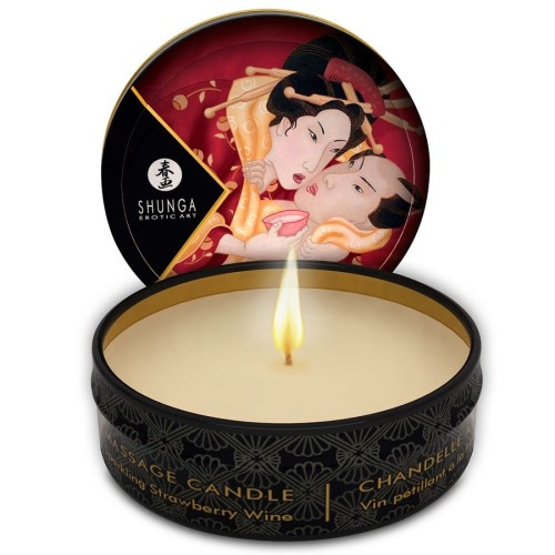 Shunga Mini Caress Massage Candles Display Set