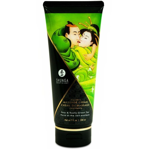 Shunga Massage Cream Pear & Green Tea