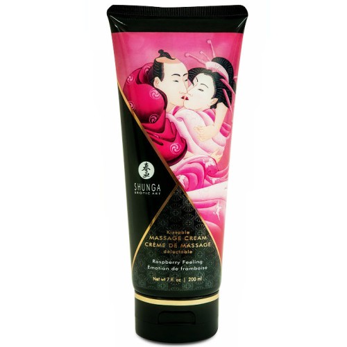 Shunga Raspberry Massage Cream for Sensual Pleasure