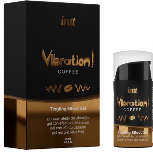 Intt Powerful Intimate Stimulating Gel Vibrator Liquid Coffee