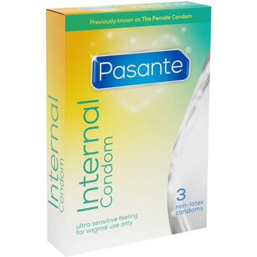 Latex-Free Internal Condom for Vaginal Use 3 Pack