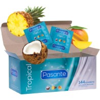 Tropical Flavor Condoms 144 Units - Pasante