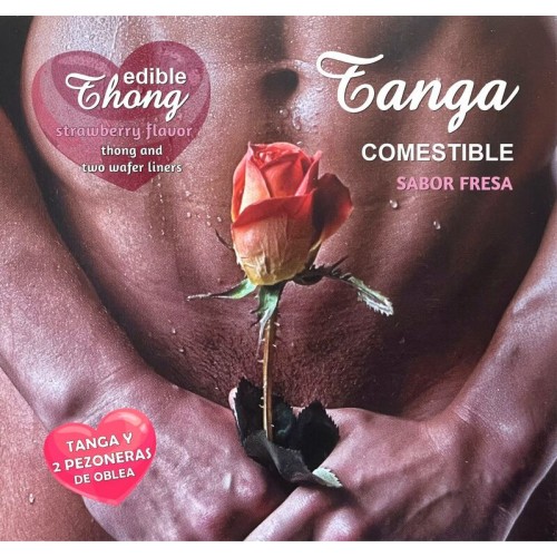 Sweet Strawberry Flavored Tanga for Playful Nights