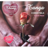 Sweet Strawberry Flavored Tanga for Playful Nights