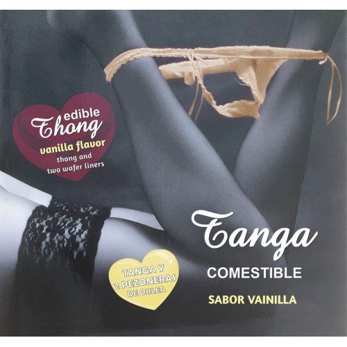 Wafer Thong and 2 Nipple Treats Vanilla Flavor