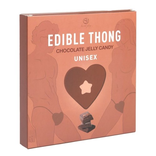 Chocolate Flavor Edible Gummy Thong for Fun Intimacy