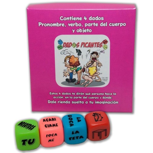 Game of 4 Pronoun, Verb, Body Part, and Place Dice