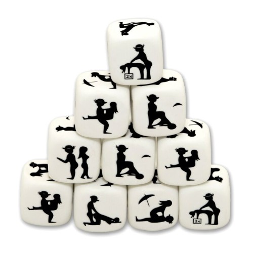 White Position Dice - Fun Sexual Game