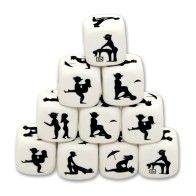 White Position Dice - Fun Sexual Game
