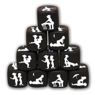 Black Posture Dice Game for Couples