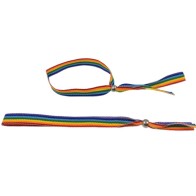 Pride Silver Bead Bracelet LGBT Flag