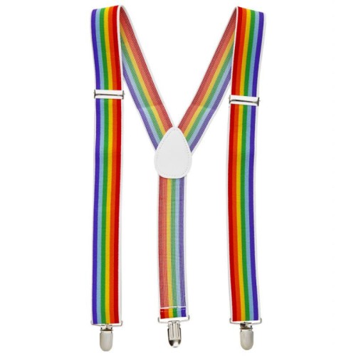 LGBT Rainbow Flag Suspenders
