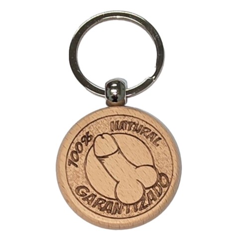 Wooden Penis Keychain - Fun and Cheeky Accessory