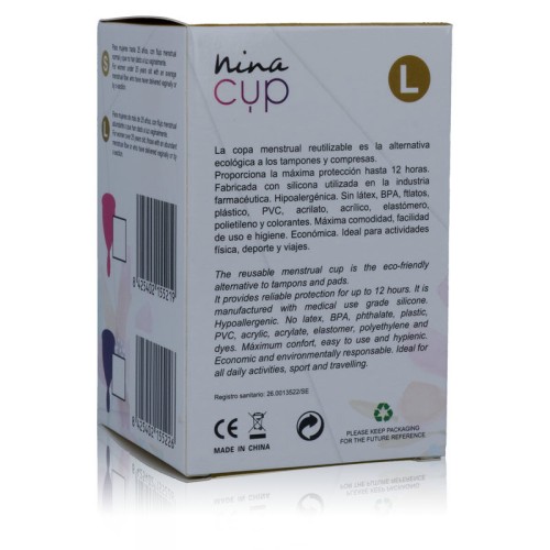 Nina Cup Eco-Friendly Menstrual Cup in Pink