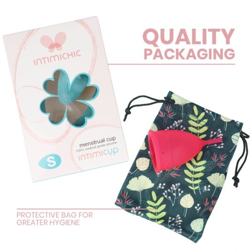 Intimichic Medical Grade Silicone Menstrual Cup Size S