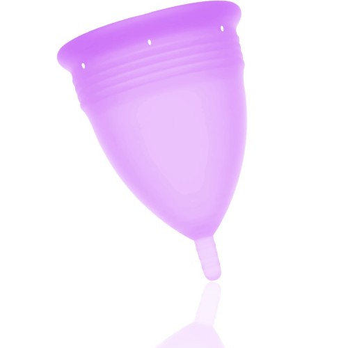 FDA Approved Lilac Menstrual Cup Size L for Comfort