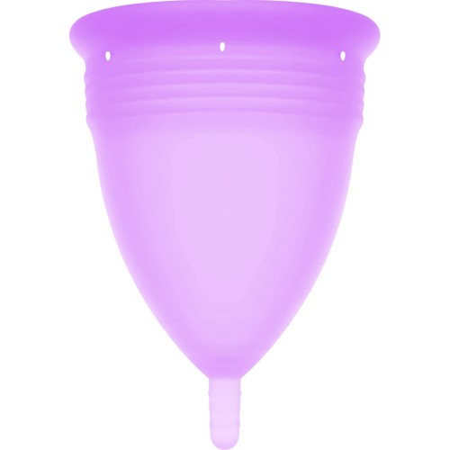 FDA Approved Lilac Menstrual Cup Size L for Comfort