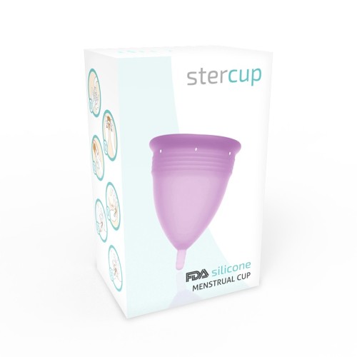 FDA Approved Lilac Menstrual Cup Size L for Comfort