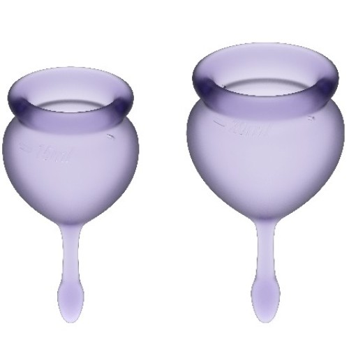 Satisfyer Feel Good Kit Menstrual Cups Lilac 15 + 20 ml