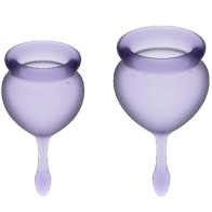 Satisfyer Feel Good Kit Menstrual Cups Lilac 15 + 20 ml