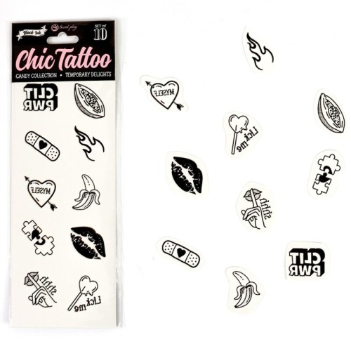 Secret Play Temporary Tattoos Candy Collection