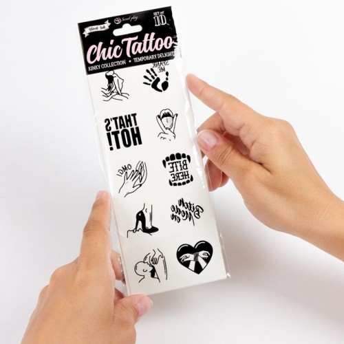 Secret Play Temporary Tattoos Kinky Collection
