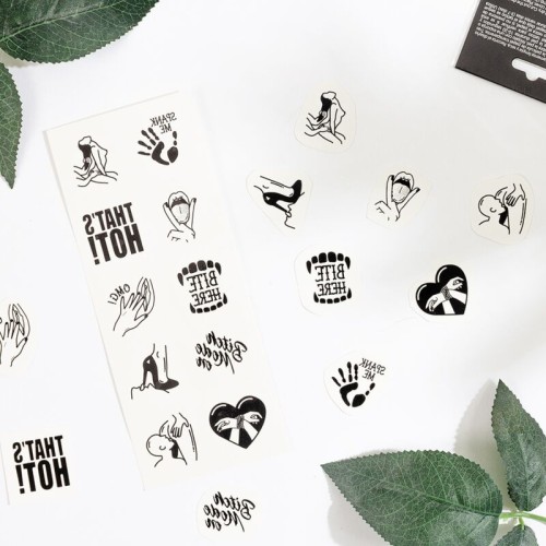 Secret Play Temporary Tattoos Kinky Collection