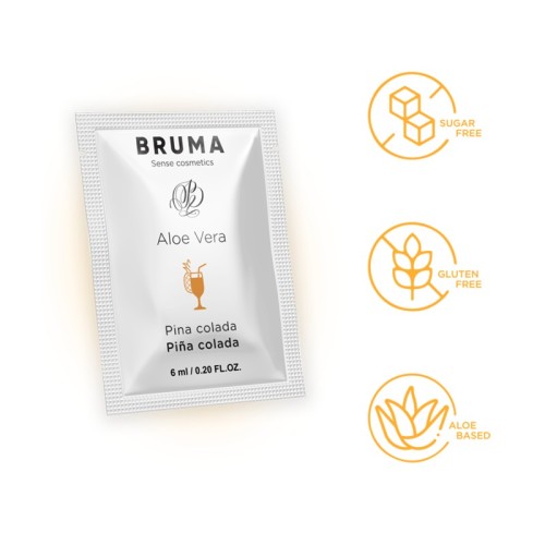 6 Ml Gel Deslizante Con Aloe Vera - Sabor A Piña Colada